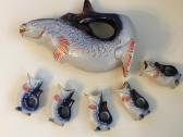 Porcelianinių taurelių rinkinys
