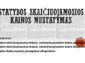 Statybos skaičiuojamosios kainos nustatymas