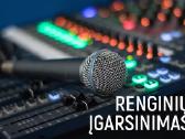 Renginių įgarsinimas, scenos pakylos.