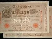 Banknotai.1000 Vokietijos markių 1910m. 2 vnt(unc)