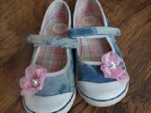 Gioseppo Peyote Girls Denim Blue & Pink Flower Ca