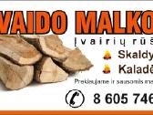 Pigios ivairių rušių skaldytos malkos