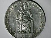 Vatikanas 10 lirų, 1930 - nuotraukos Nr. 5