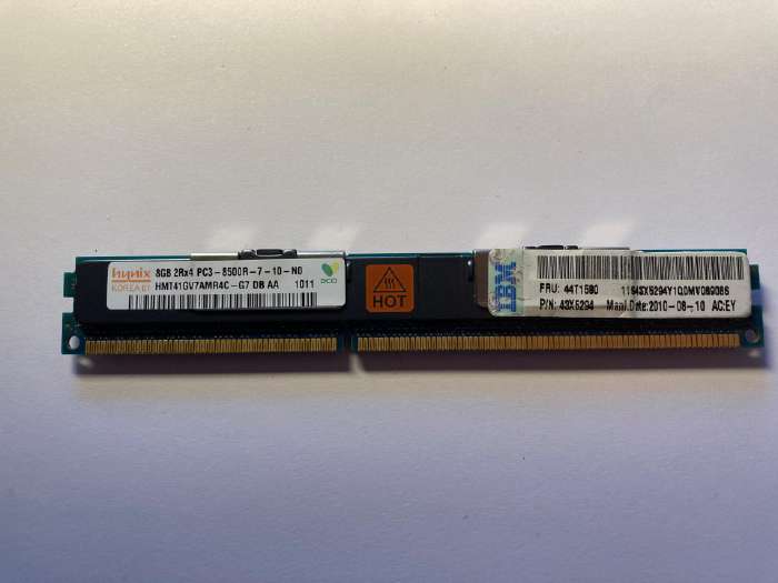 RAM Hynix 4GB DDR3 1066MHz PC3-8500R ECC Registrata RDIMM 2Rx4