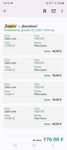 Žalgiris bilietai grupėms