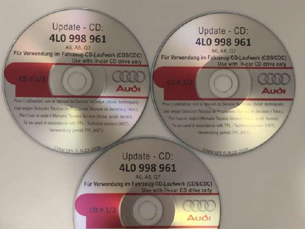 Audi Zubehör Original Audi MMI 2G Software Update CD Auf Stand 5570 – Für Das Navigationssystem Original CD MMI 2G Softwarestand 5570 High