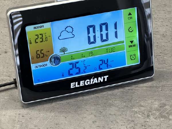 ELEGIANT EOX-9906 Wireless Weather Station with 5.5 LCD Screen Indoor  Outdoor