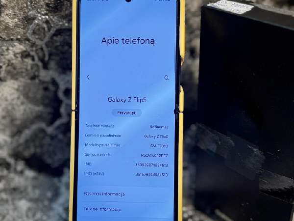 Galaxy Z Flip5 galaxy serija (išmanieji) - Skelbiu.lt