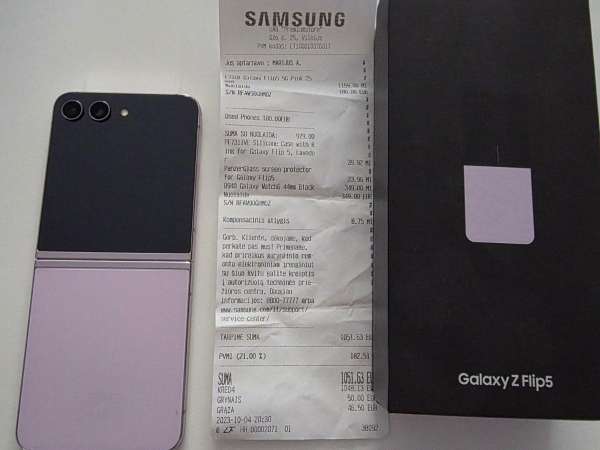 Galaxy Z Flip5 galaxy serija (išmanieji) - Skelbiu.lt