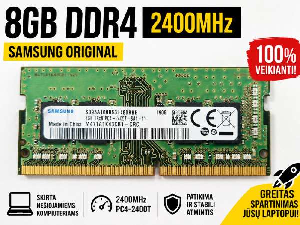 ddr4 8gb 2400mhz skelbimai - Skelbiu.lt