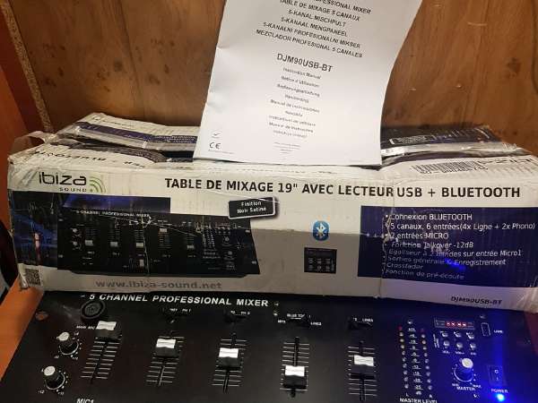 TABLE DE MIXAGE IBIZA - DJM90USB-BT