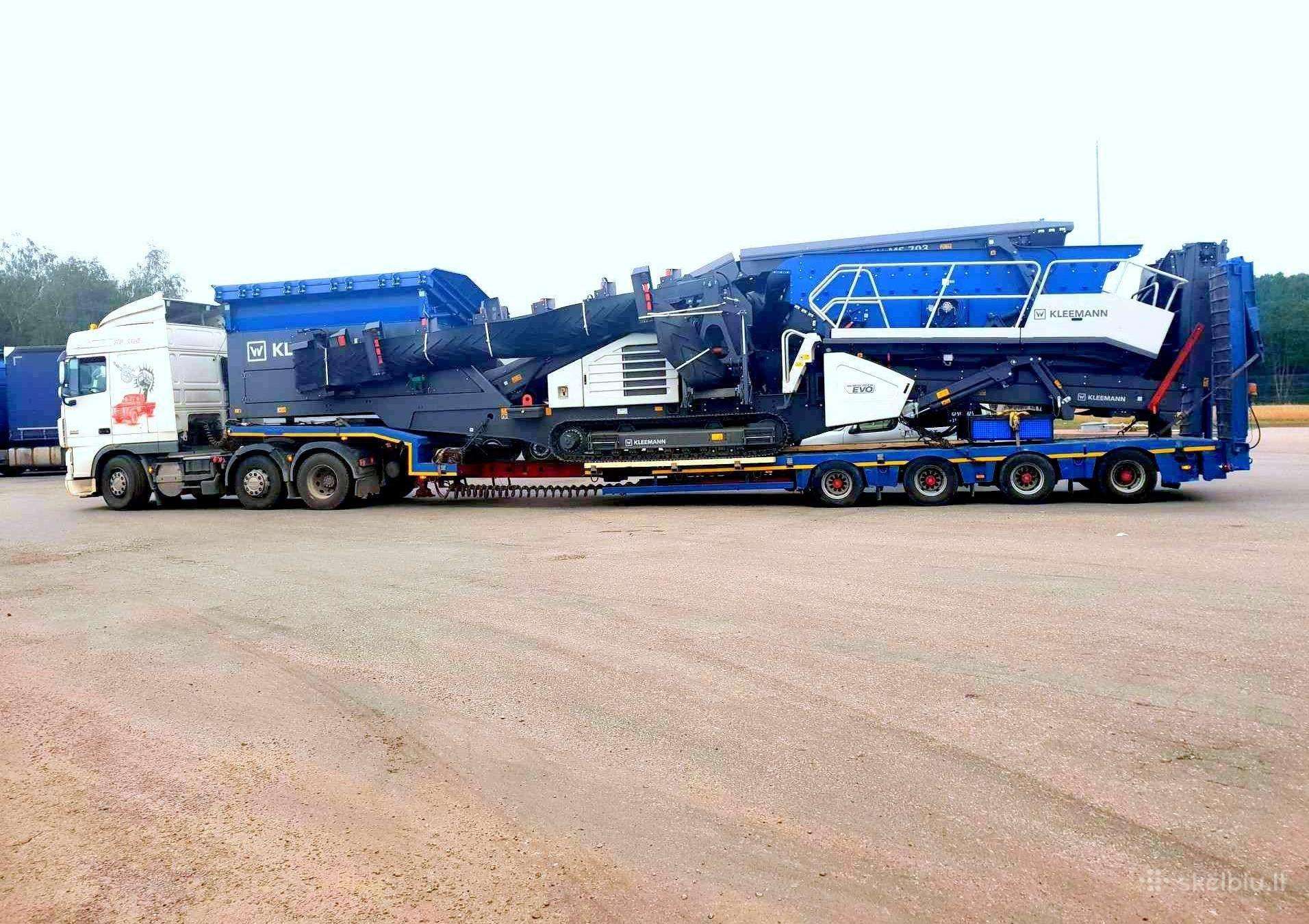 Negabaritinių krovinių pervežimas 48 tonos 20m
