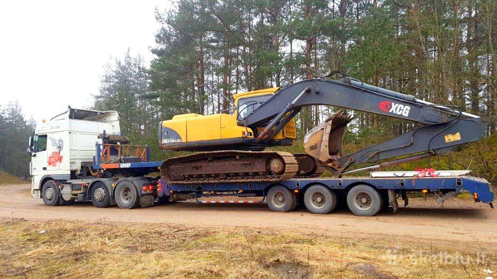Negabaritinių krovinių pervežimas 48 tonos 20m