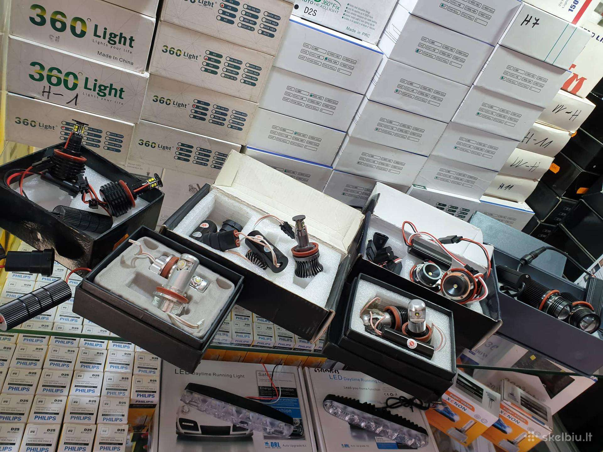 LED,Xenon,AngelEyes,Markeriai,H7,H11,T10