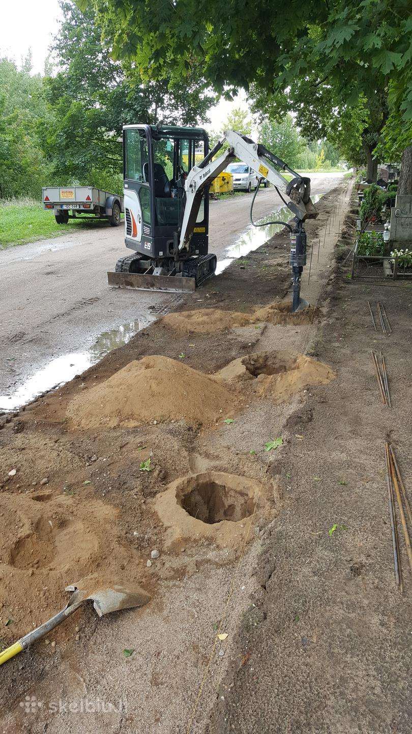 Bobcat E20, statybos transporto nuoma