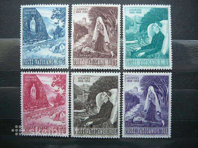 Lurdas 1958 Vatikanas mnh vt582