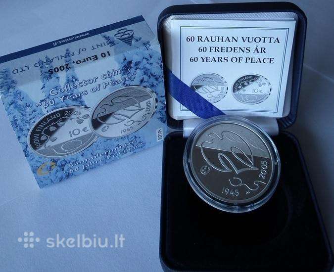 Suomija 2005 60 metų Taikos Proof