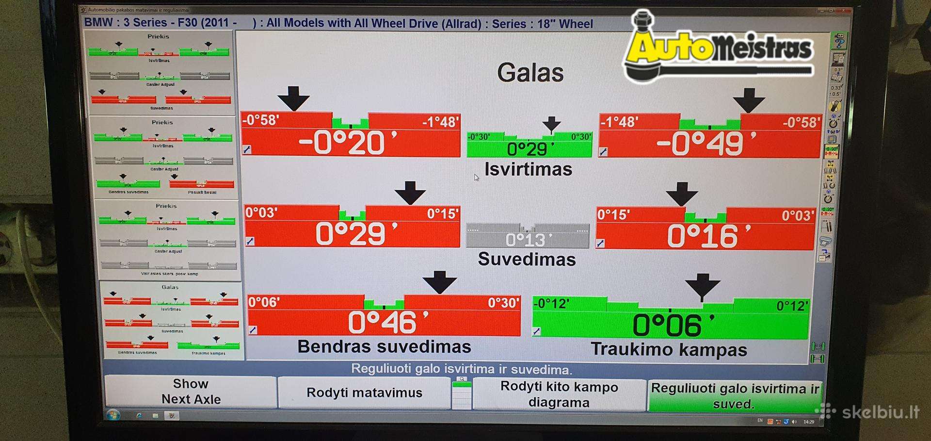 Šarnyrų Restauravimas Ratų suvedimas Klaipėdoje