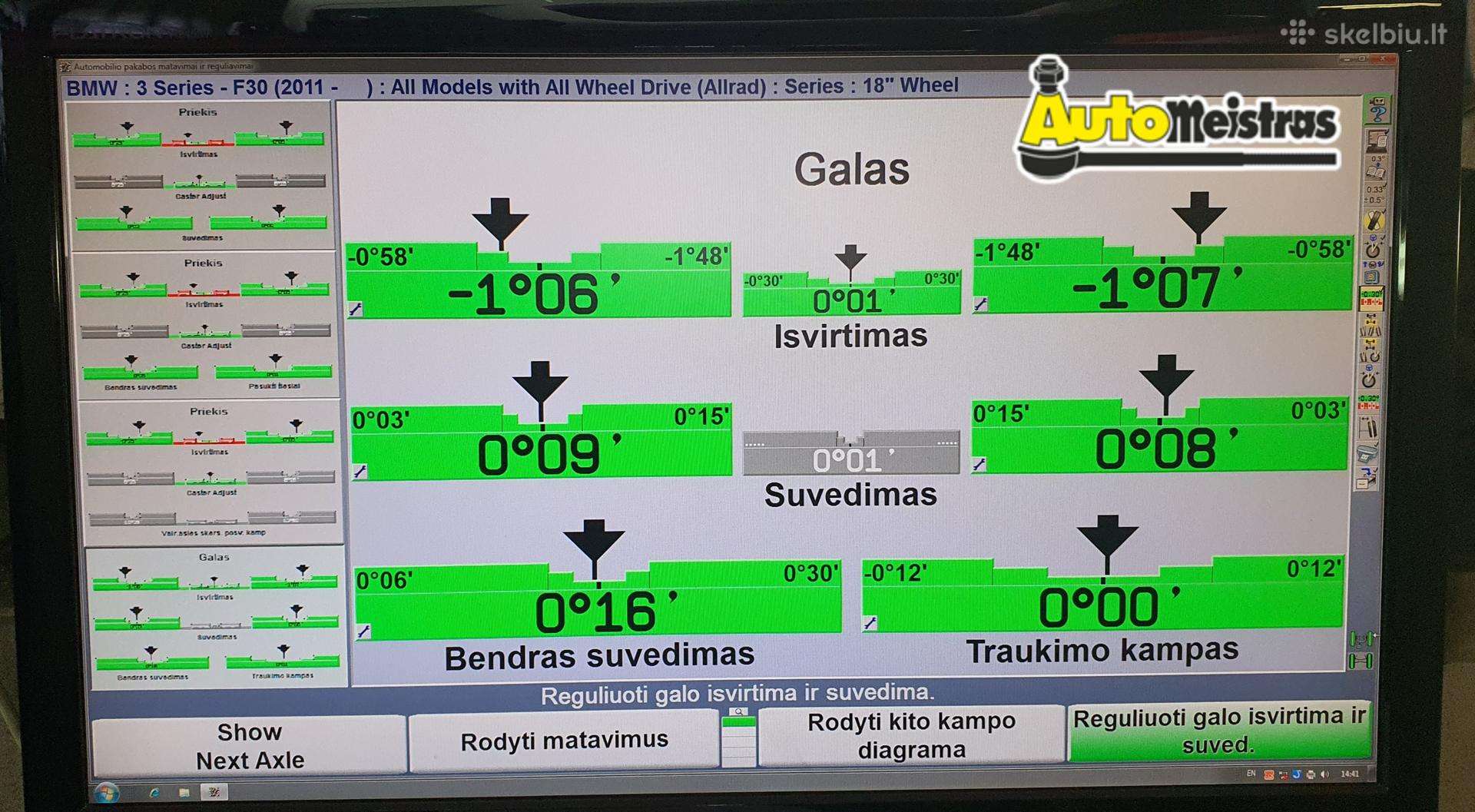 Šarnyrų Restauravimas Ratų suvedimas Klaipėdoje