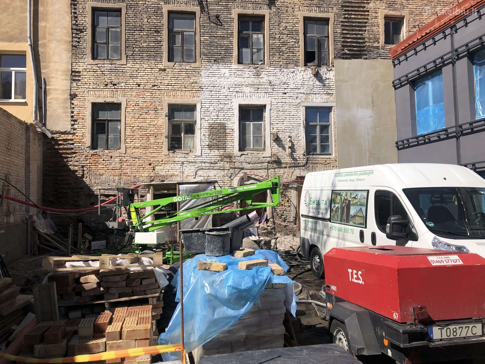 Mobilus smėliavimas visoje Lietuvoje