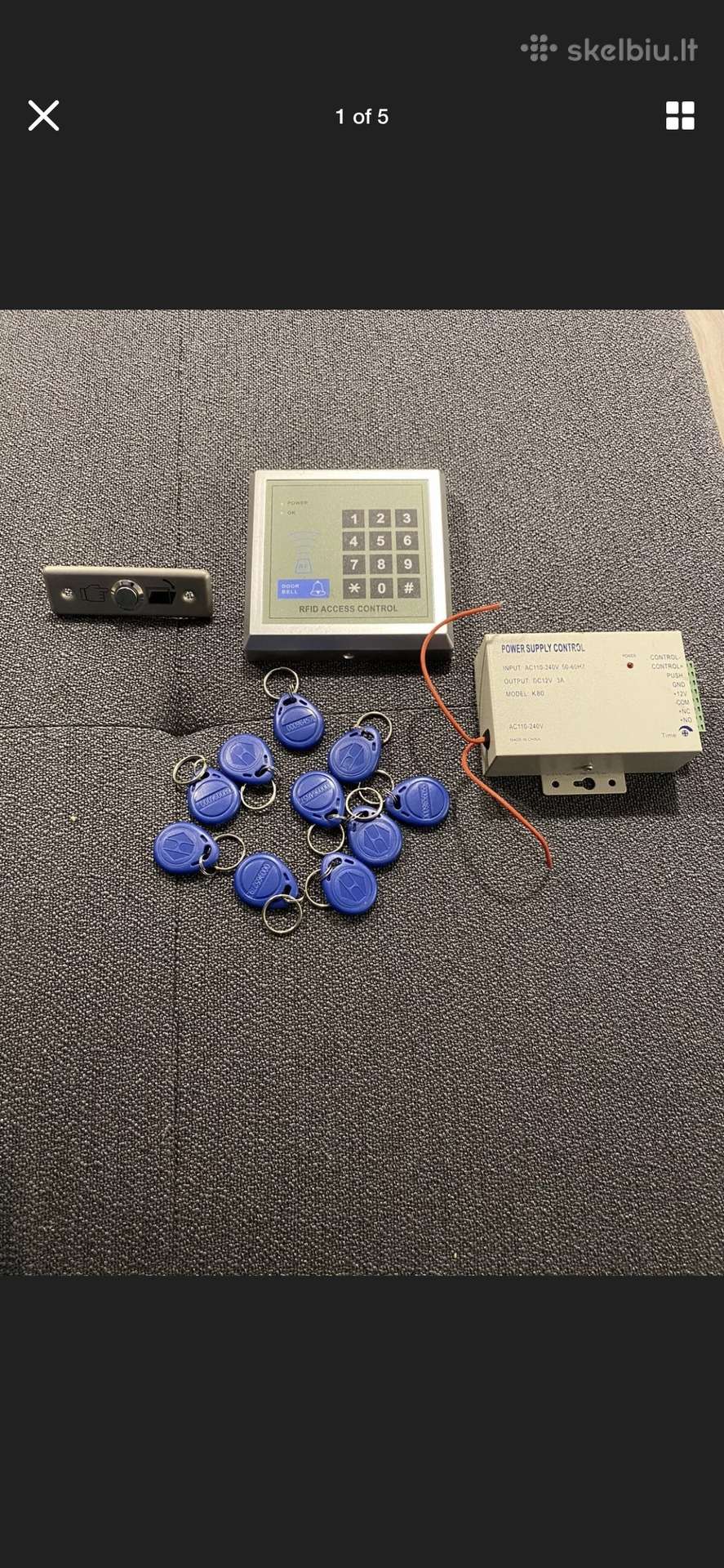 Rfid duru praejimo kontrole
