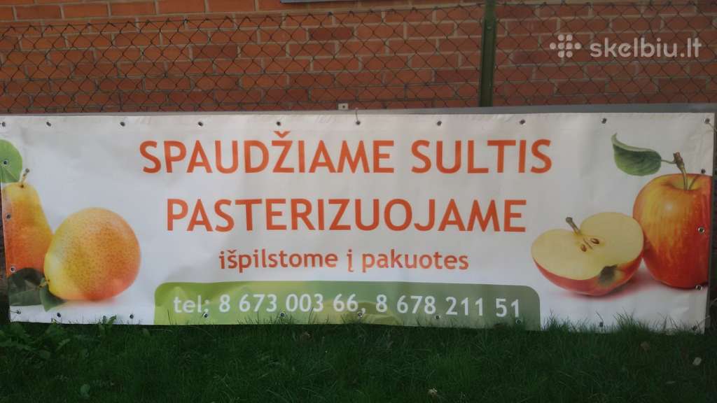 Sulčių spaudimas Šiauliuose