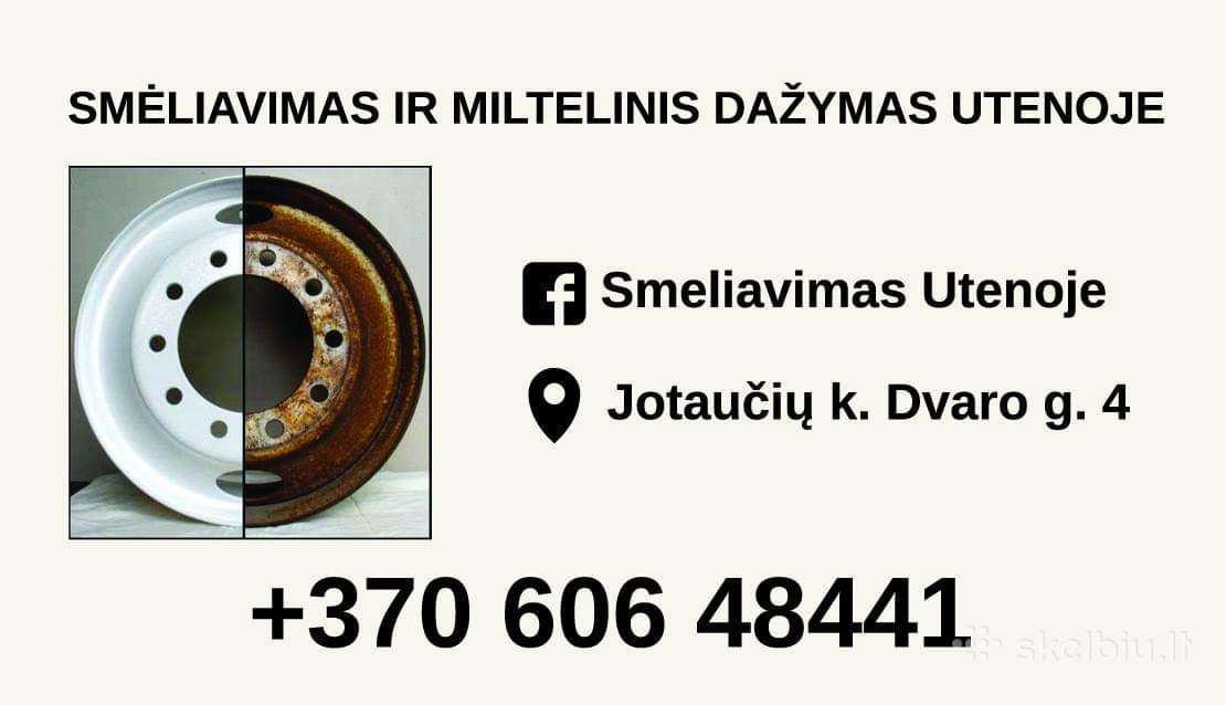 Miltelinis dažymas šratavimas