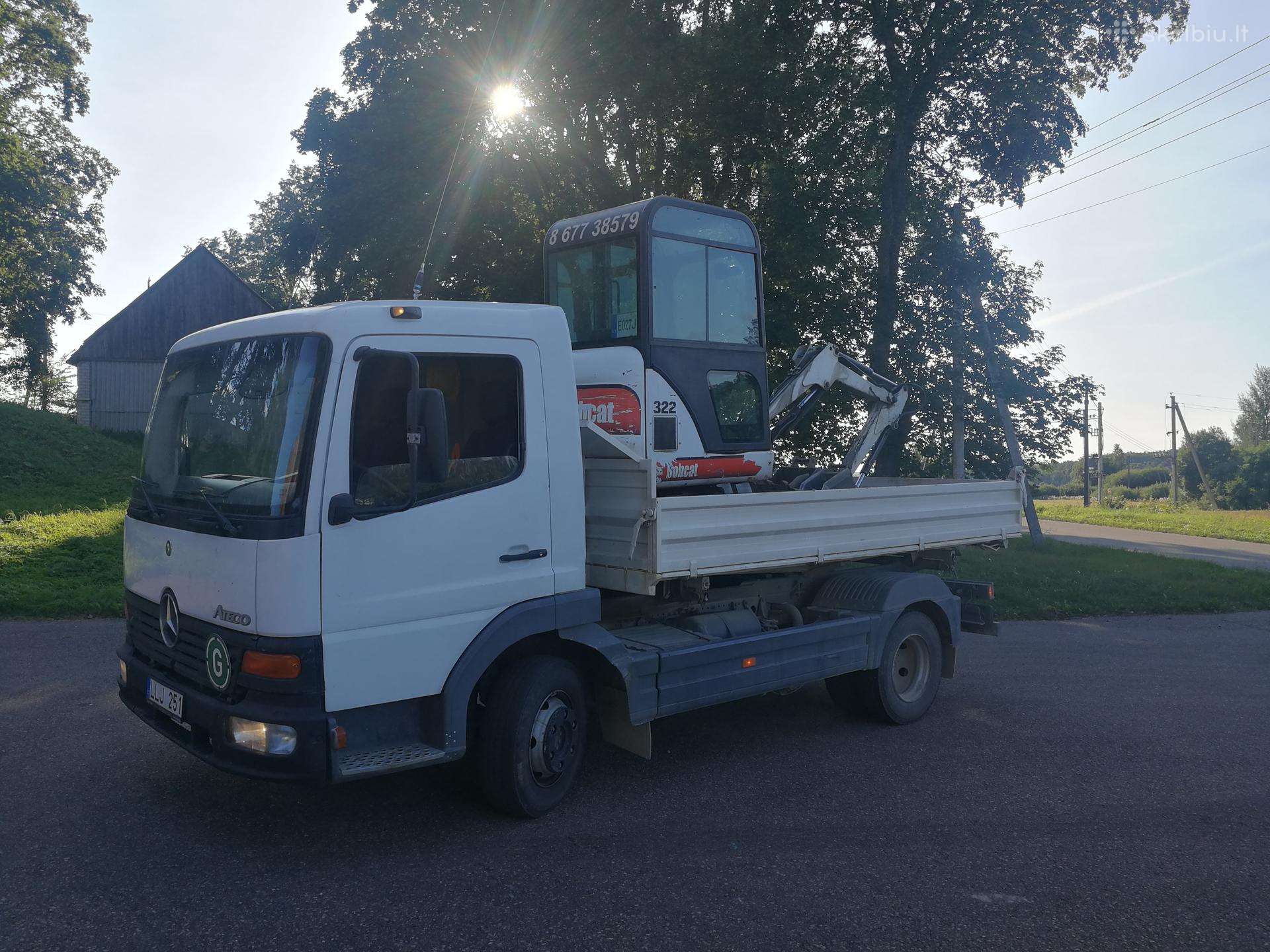 Case 580 st, statybos transporto nuoma