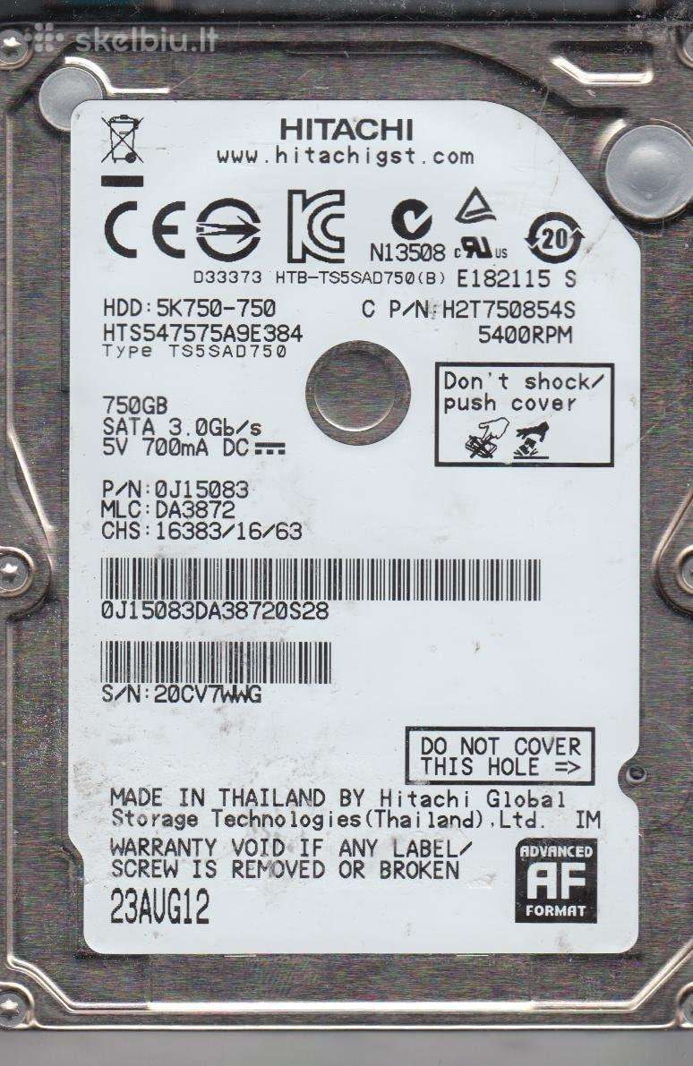 HDD 500gb 750gb