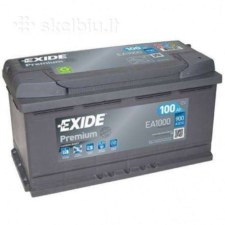 Akumuliatorius Ea1000 Exide 100ah 900 A