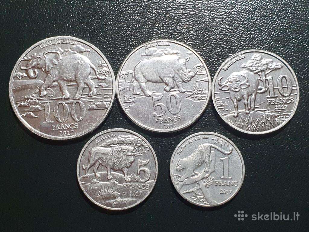 Katanga 2017 Frankai - 5 Vnt.