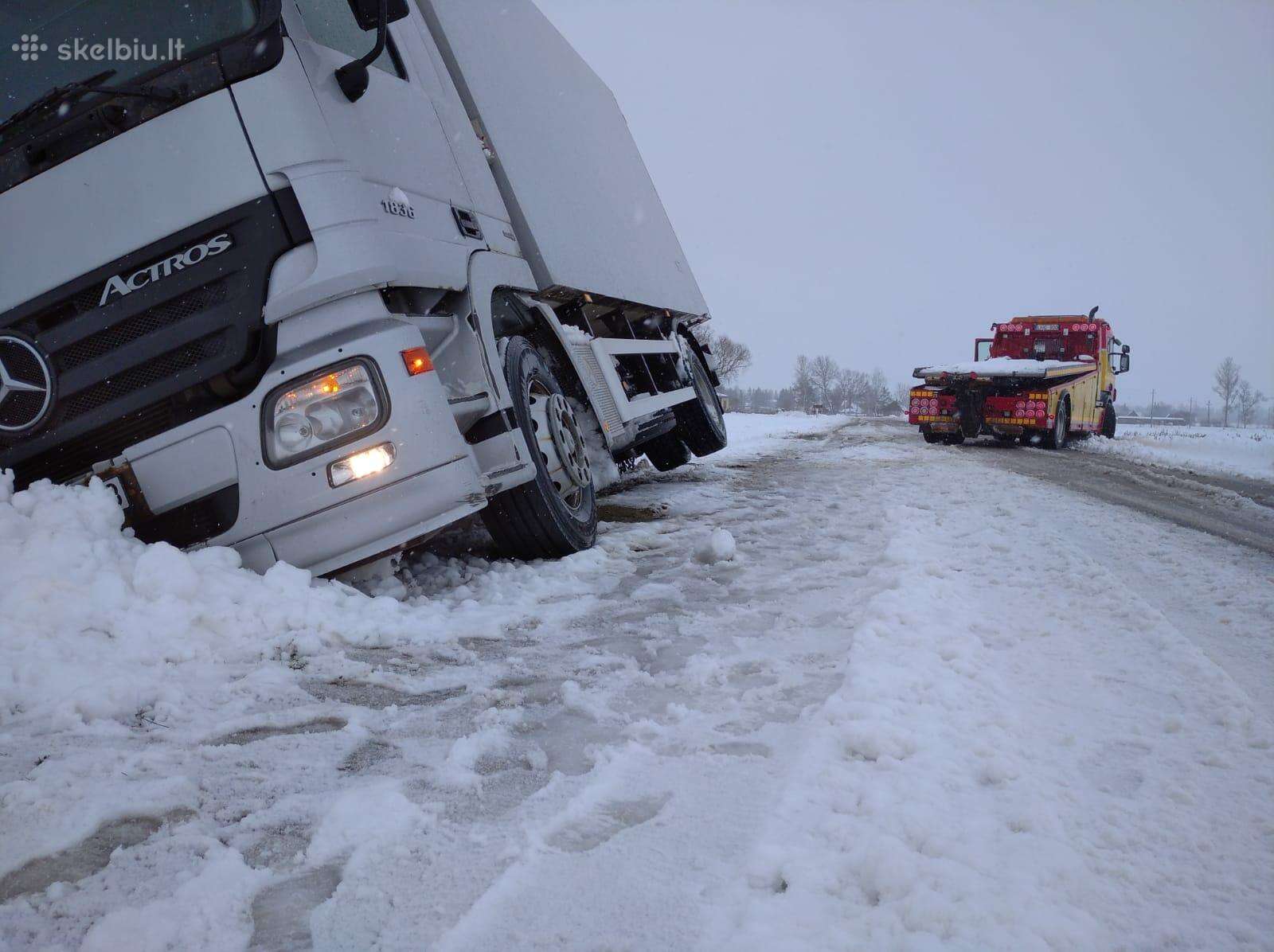 Sunkvežimių, lengvųjų tech. pagalba.