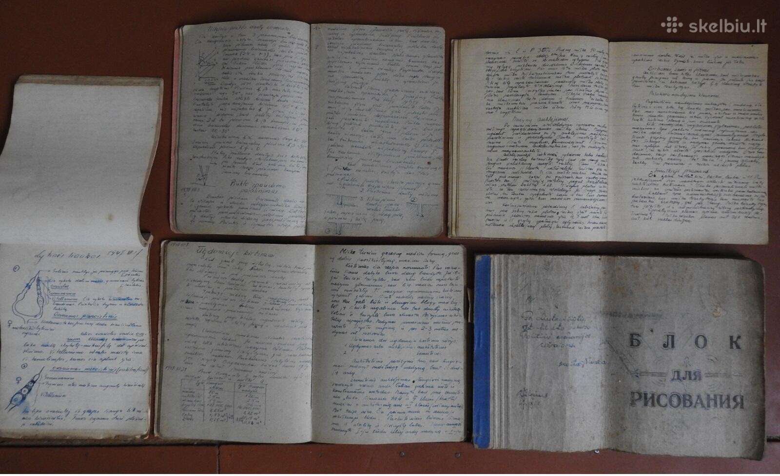 Miškininko eigulio mokslų užraišai 1945-1947