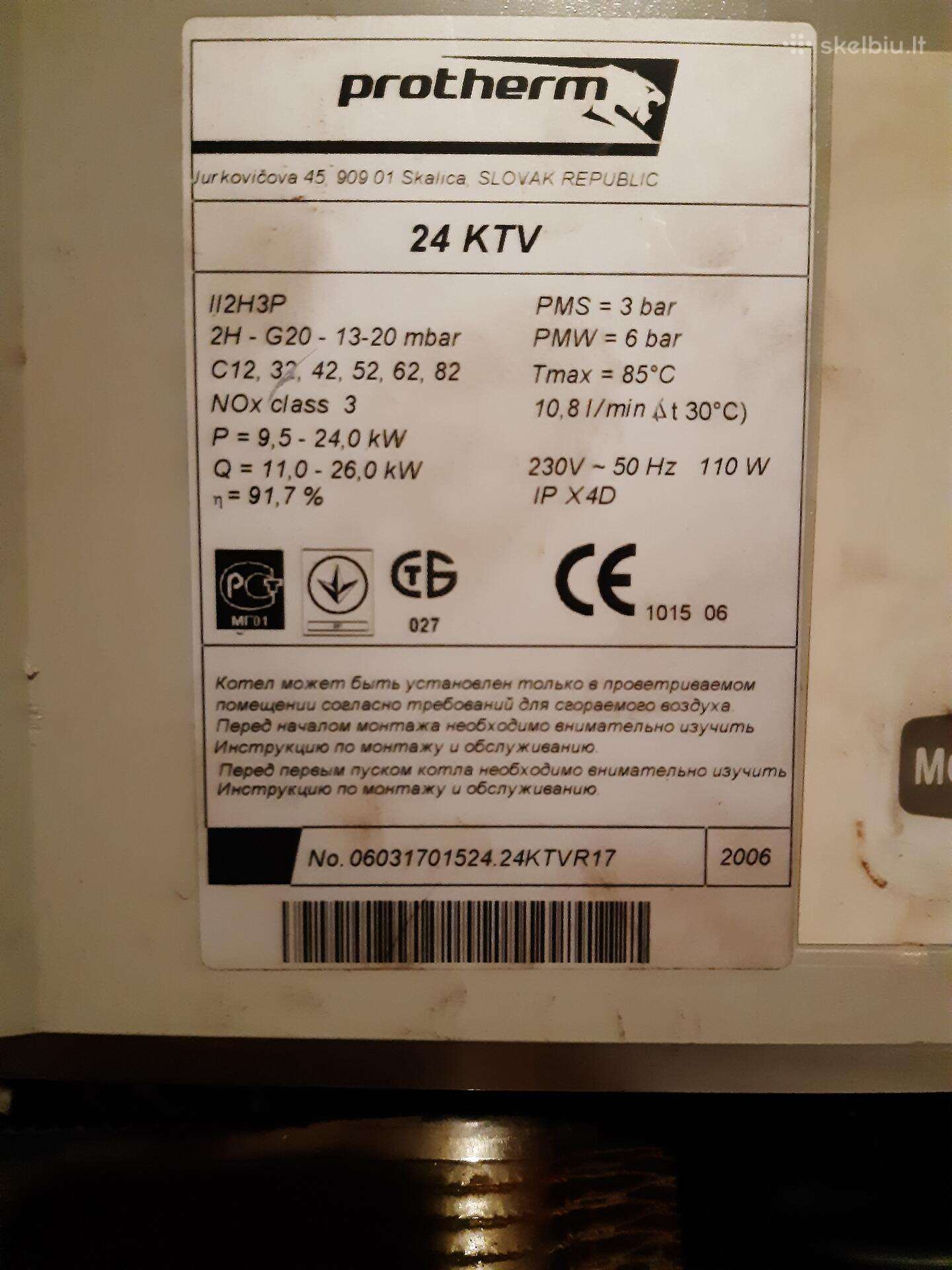 Protherm Panther 24 ktv dalimis