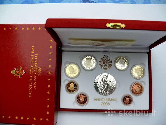Vatican 2008 Proof Kolekcionuojamų monetų rinkinys