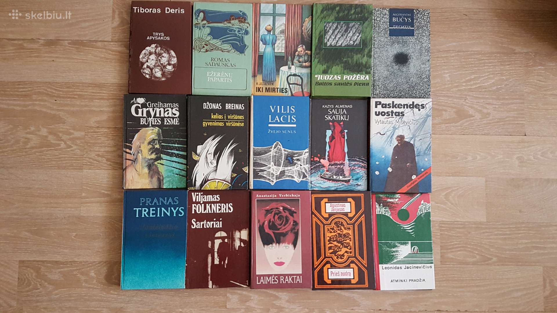 Įvairios grožinės literatūros knygos