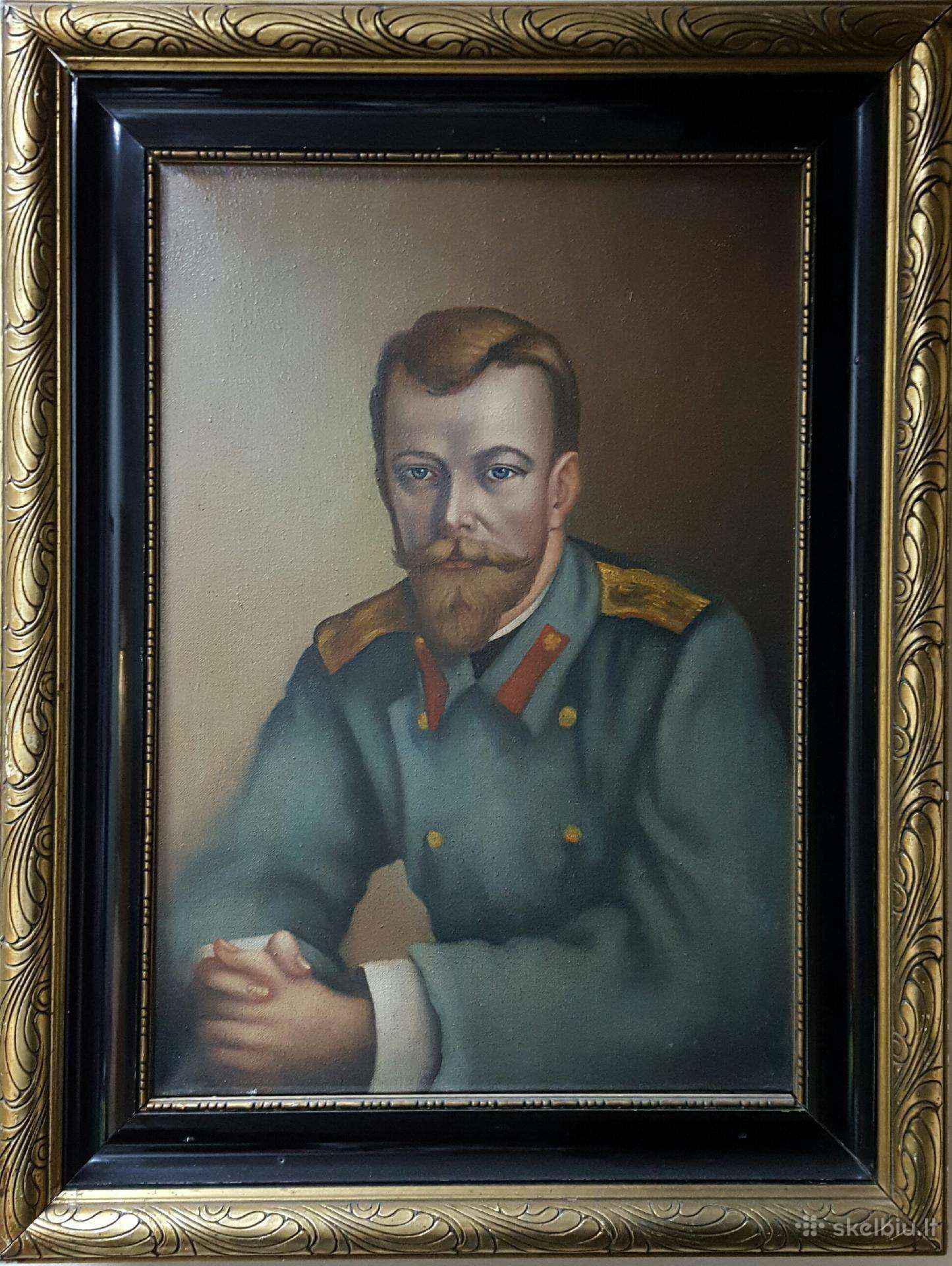Paveikslas Caras Nikolajus II, dail. Petrauskas