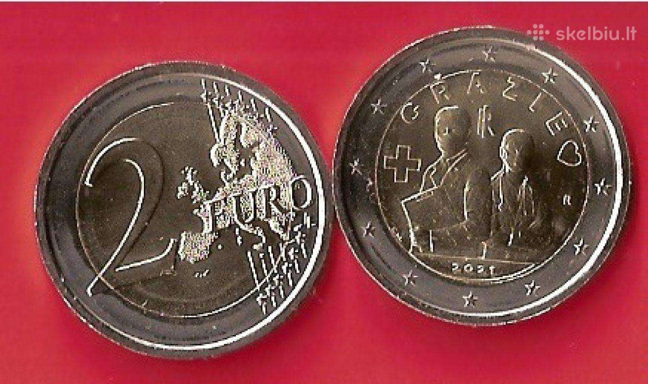 2021m.italija 2 € „grazie“ Unc