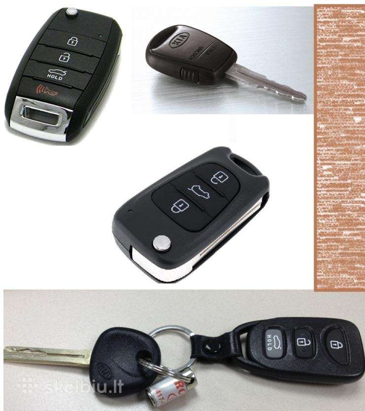 Kia raktai, Kia raktų gamyba, remontas, korpusai