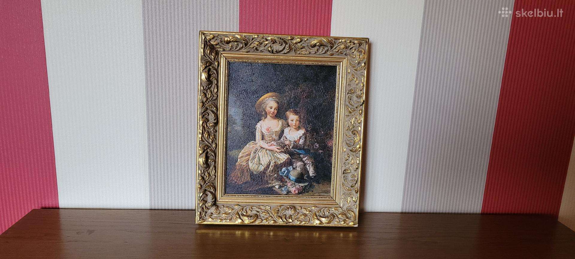 Du seni paveikslai. Drobė Aliejus. XIX a. Keitimas