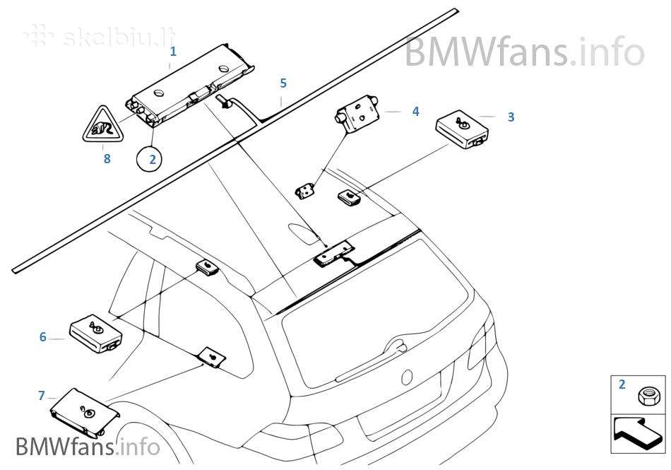 BMW 530 electrical system parts