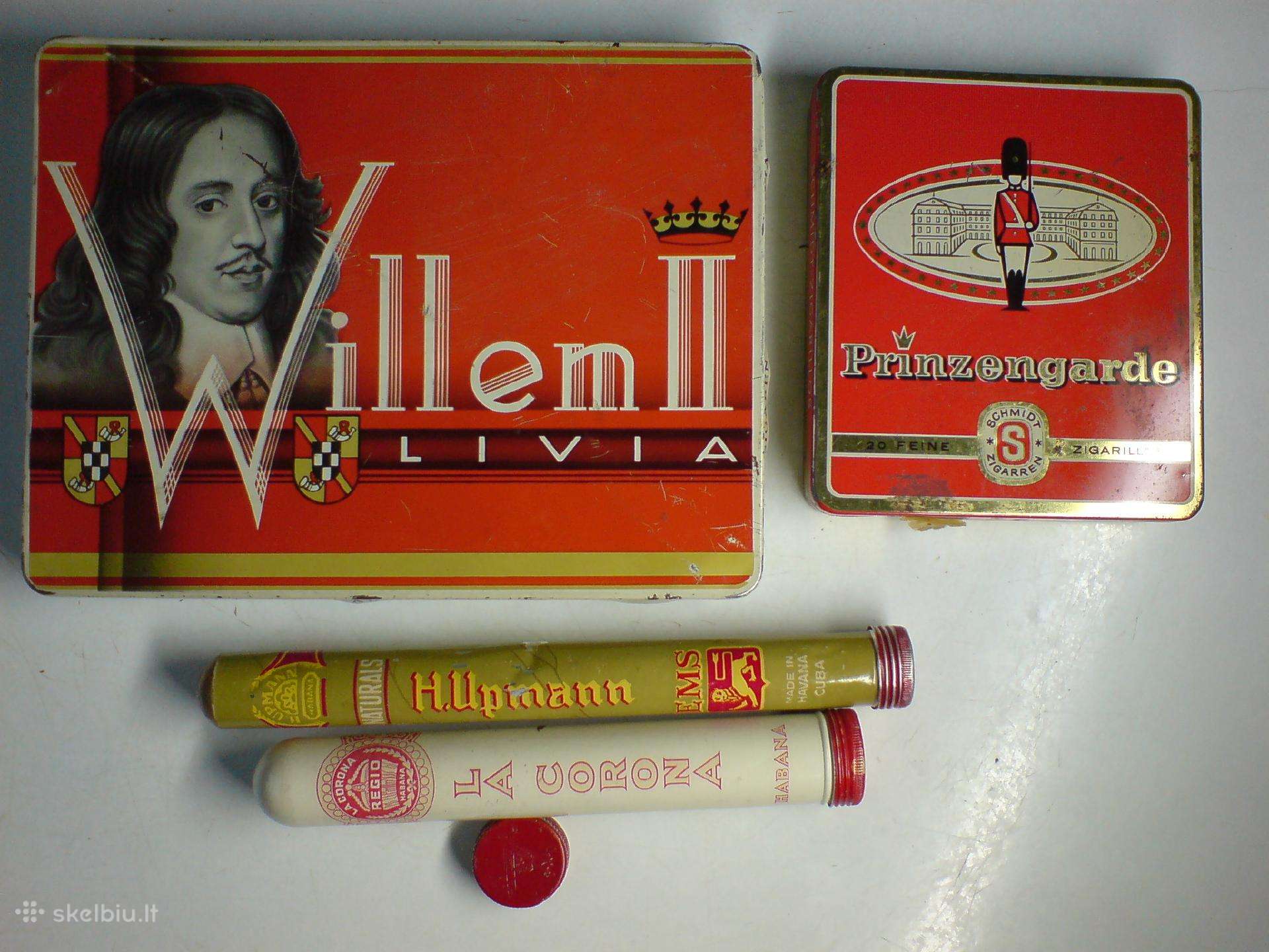 Skardines cigaru dėžutes