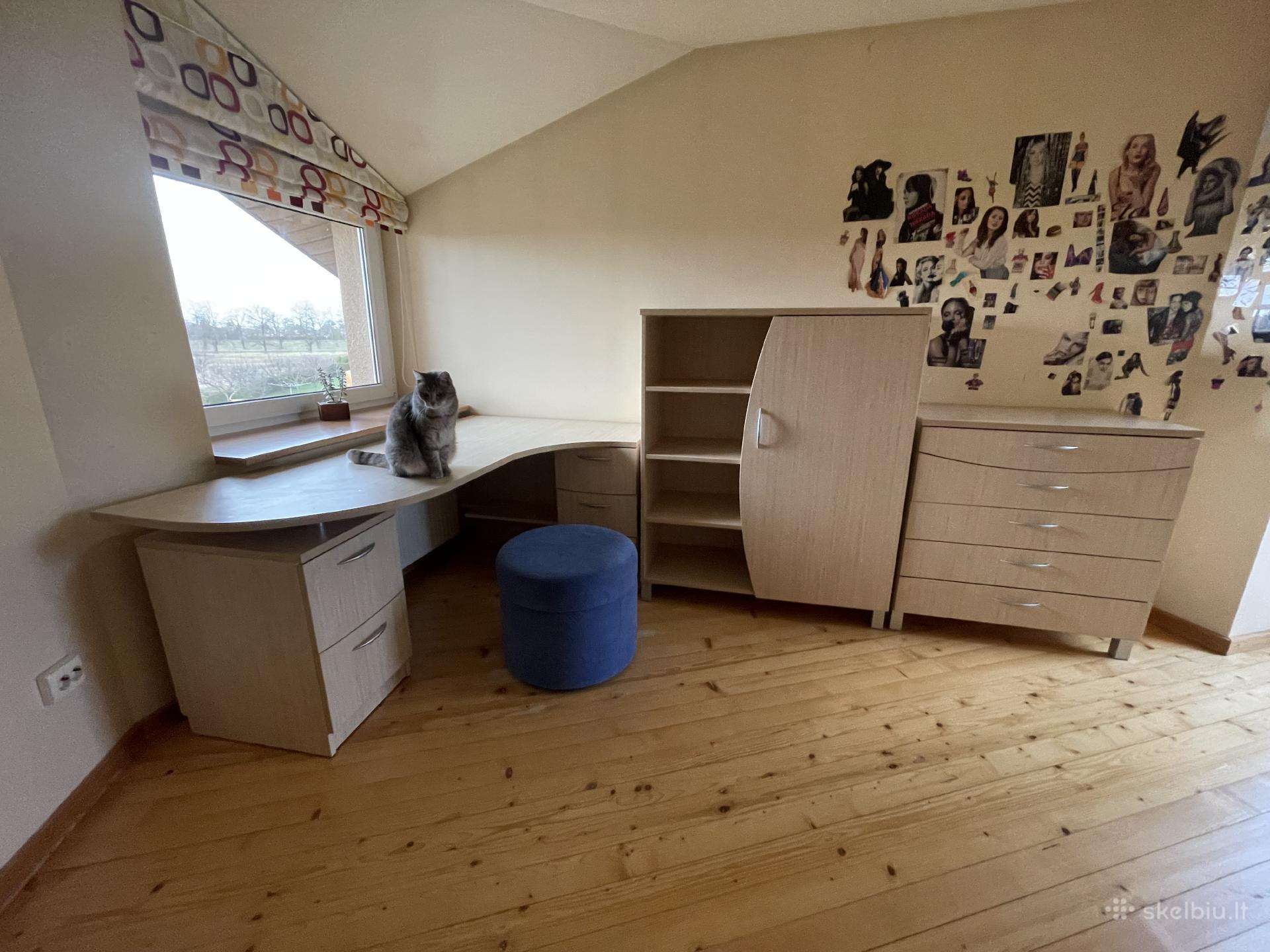 Vaikų kambario baldai ir lova, kokybiška gamyba