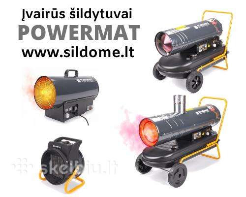 Išpardavimas! Dyzeliniai šildytuvai Powermat