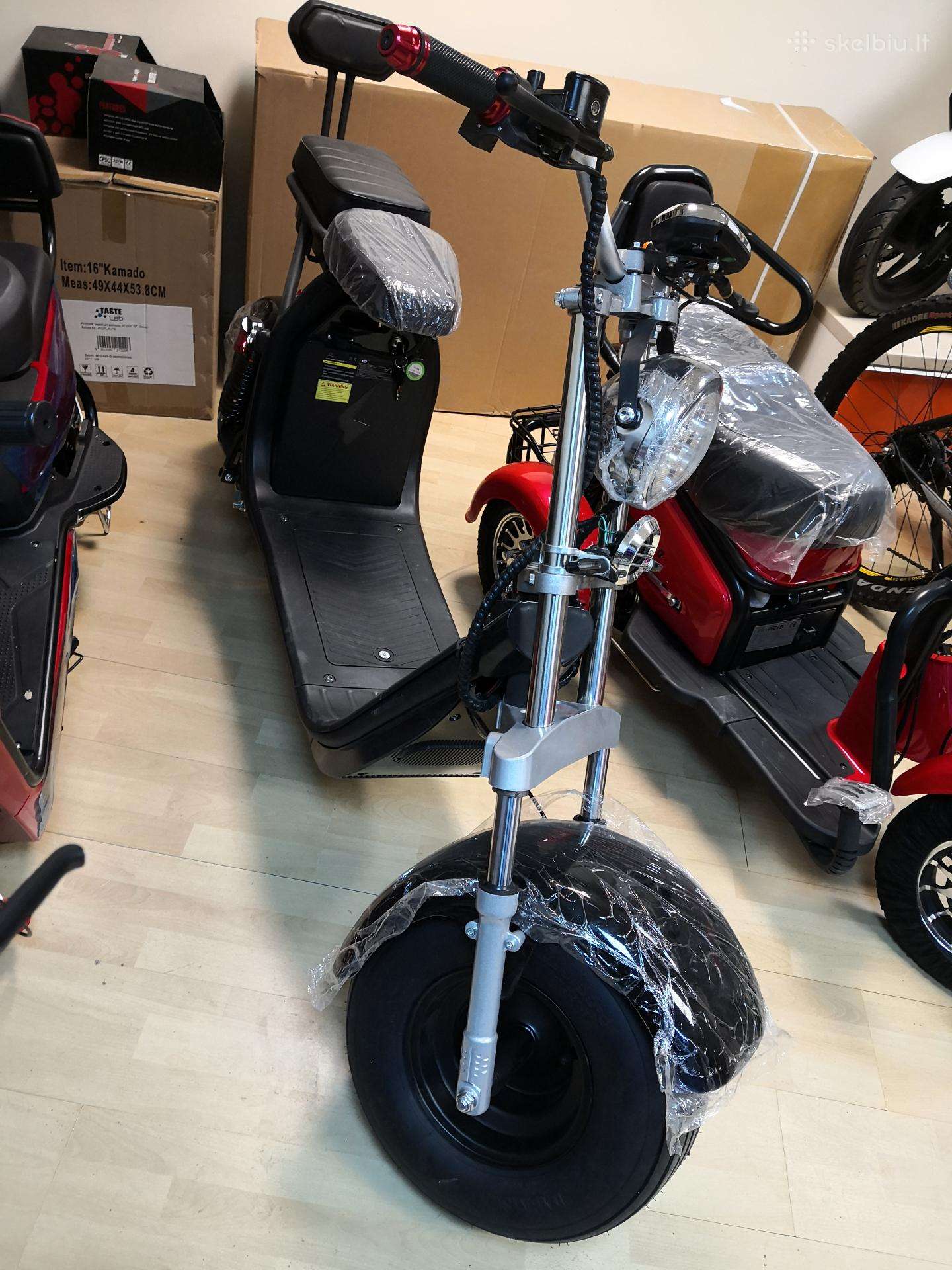 Elektrinis motoroleris citycoco 1000w - Skelbiu.lt