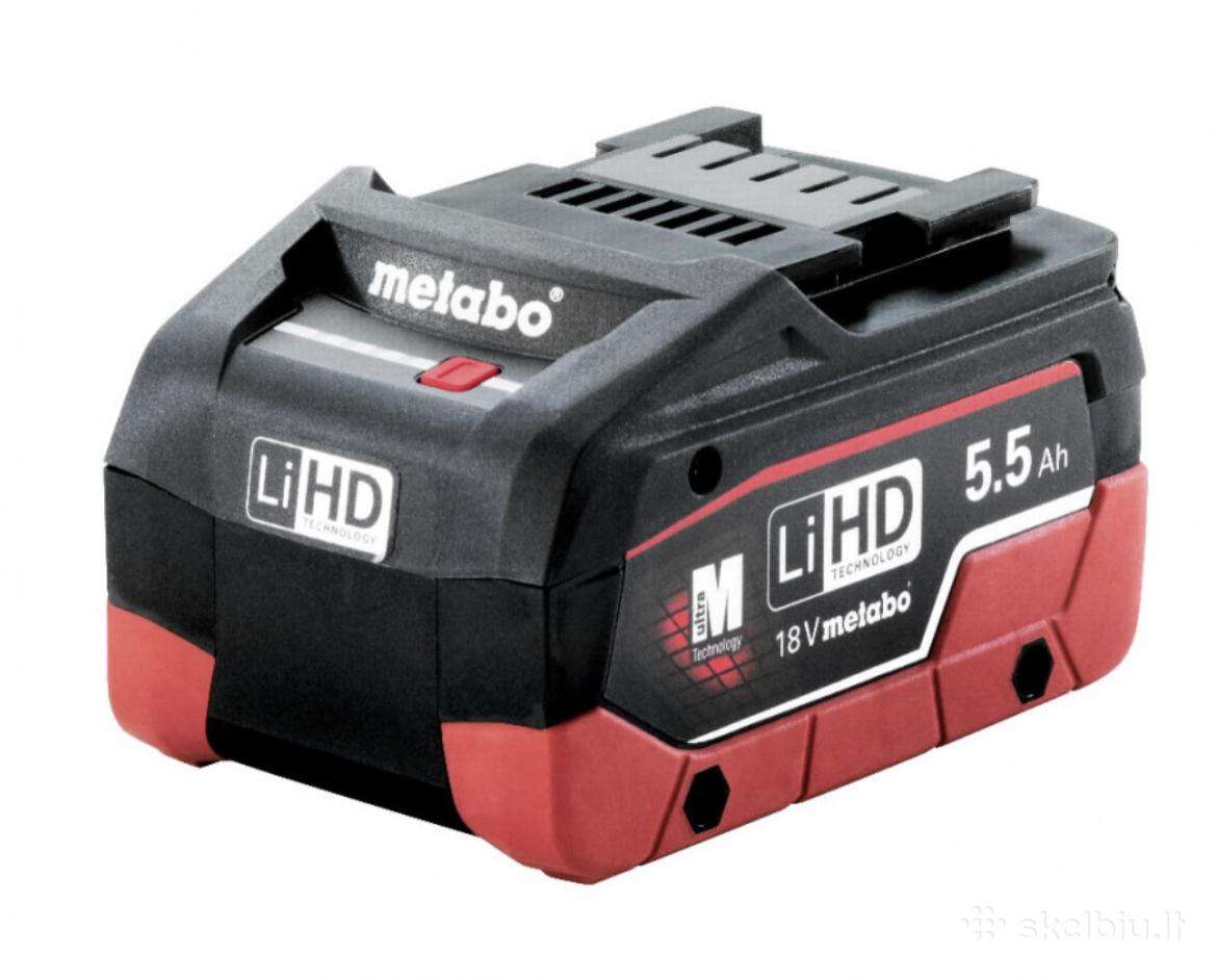 Metabo baterijos 4ah ir 5,5ah