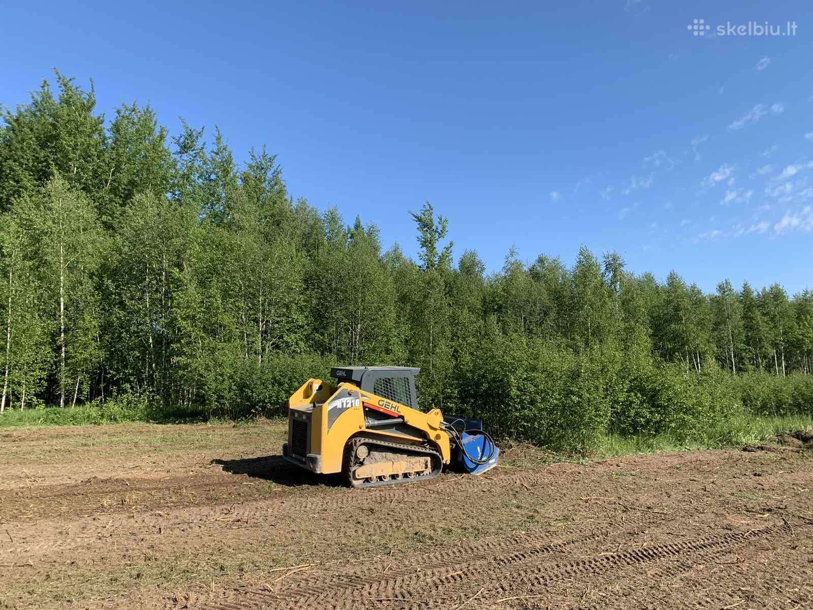Krūmų naikinimas-šalinimas krūmų smulkintuvu!