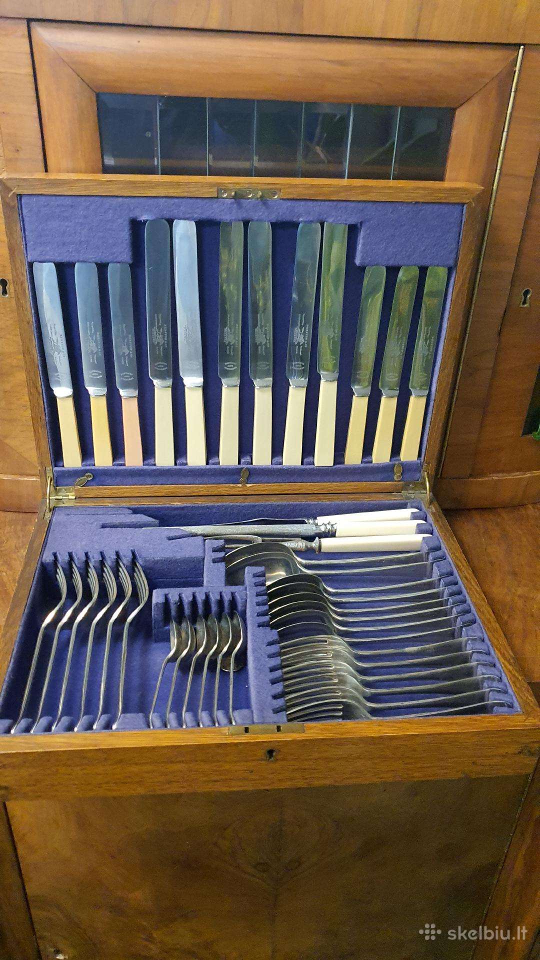 Beeston & Co Sheffield sidabruotas rinkinys