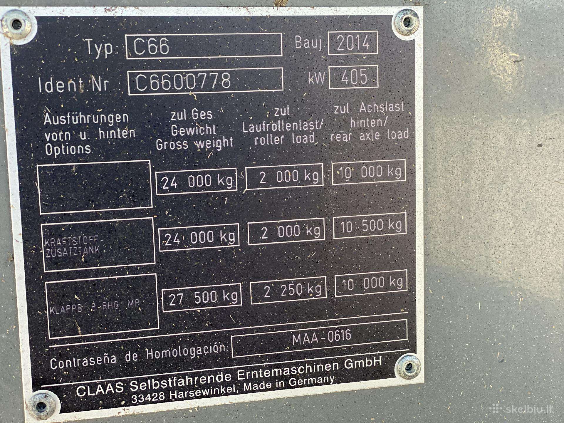 Claas 770TT, combine harvesters