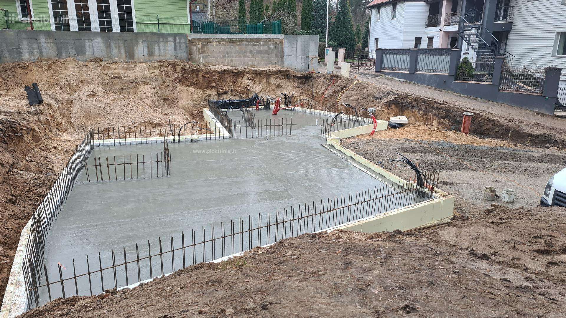 Pagrindų paruošimas betonavimui, betonavimas